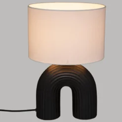 LAMPE SUR PIED EIDEL NOIR H.40.5CM