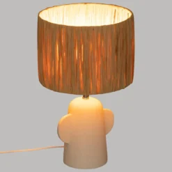 LAMPE SUR PIED RAIA NATUREL H.42CM