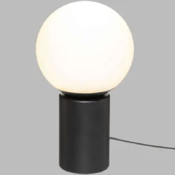 LAMPE TOUCH BOULE LOU NOIR H.26CM