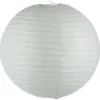 LANTERNE BOULE BLANC D.45CM