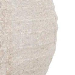 LANTERNE BOULE LIN JORDY BEIGE D.35CM