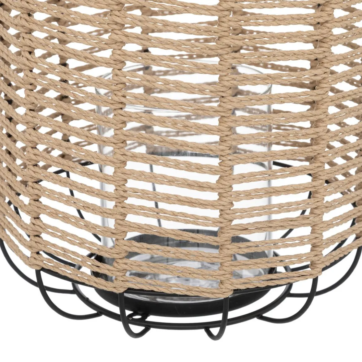 LANTERNE NATUREL METAL COSY H.33CM