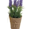 LAVANDE EN POT TOILE DE JUTE H25CM