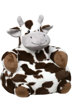 LISE LA VACHE POUF 45X45CM BRUN
