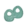 LOT 2 BAVOIRS GAZE DE COTON ET EPONGE 22X27CM VERT FONCE