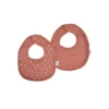 LOT 2 BAVOIRS GAZE DE COTON ET EPONGE 22X27CM TERRACOTTA