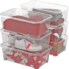 LOT 6 BOITES AVEC COUVERCLE FLY BOX 6L