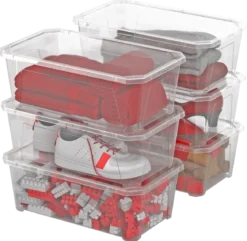 LOT 6 BOITES AVEC COUVERCLE FLY BOX 6L