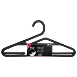 LOT 5 CINTRES ANTI DERAPANT PLASTIQUE