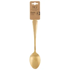 LOT 4 CUILLERES A SOUPE GOLD INOX OR