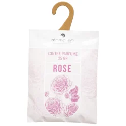 LOT DE 3 CINTRES PARFUMES ROSE 25G