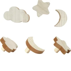 LOT DE 3 PATERES LUNE NUAGE ET ETOILE
