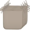 LOT 4 GALETTES CHAISE HAWAI NATUREL 38X38CM