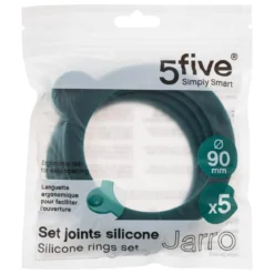 LOT 5 JOINTS JARRO SILICONE TAILLE L