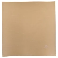 LOT 4 SERVIETTES JOY BRODE BEIGE 40X40CM