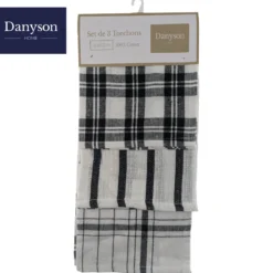 LOT 3 TORCHONS 40X60CM COTON