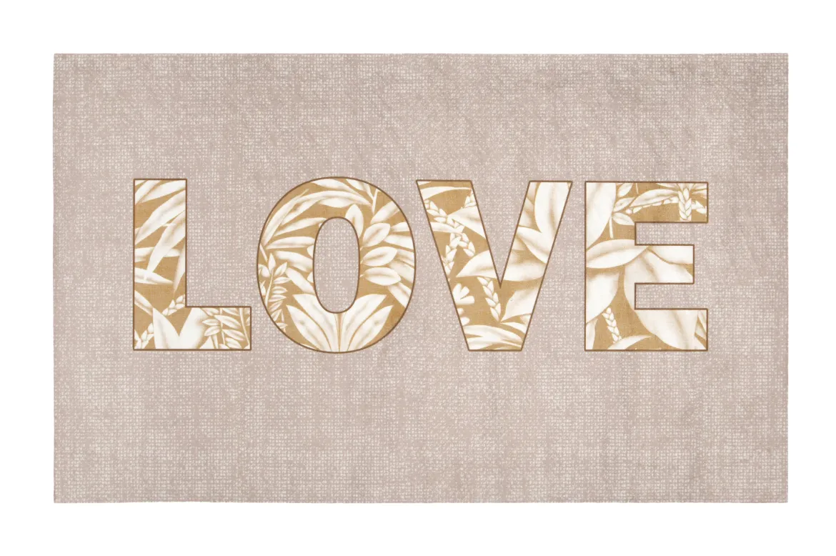 LOVING TAPIS RUBBER 45X75CM NATUREL
