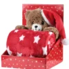 LUCIEN PLAID 100X75CM ROUGE