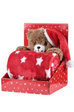 LUCIEN PLAID 100X75CM ROUGE