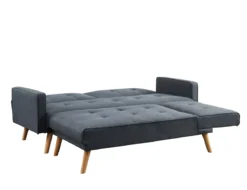 LUXI CANAPE ANGLE ANTHRACITE CONVERTIBLE STYLE SCANDINAVE