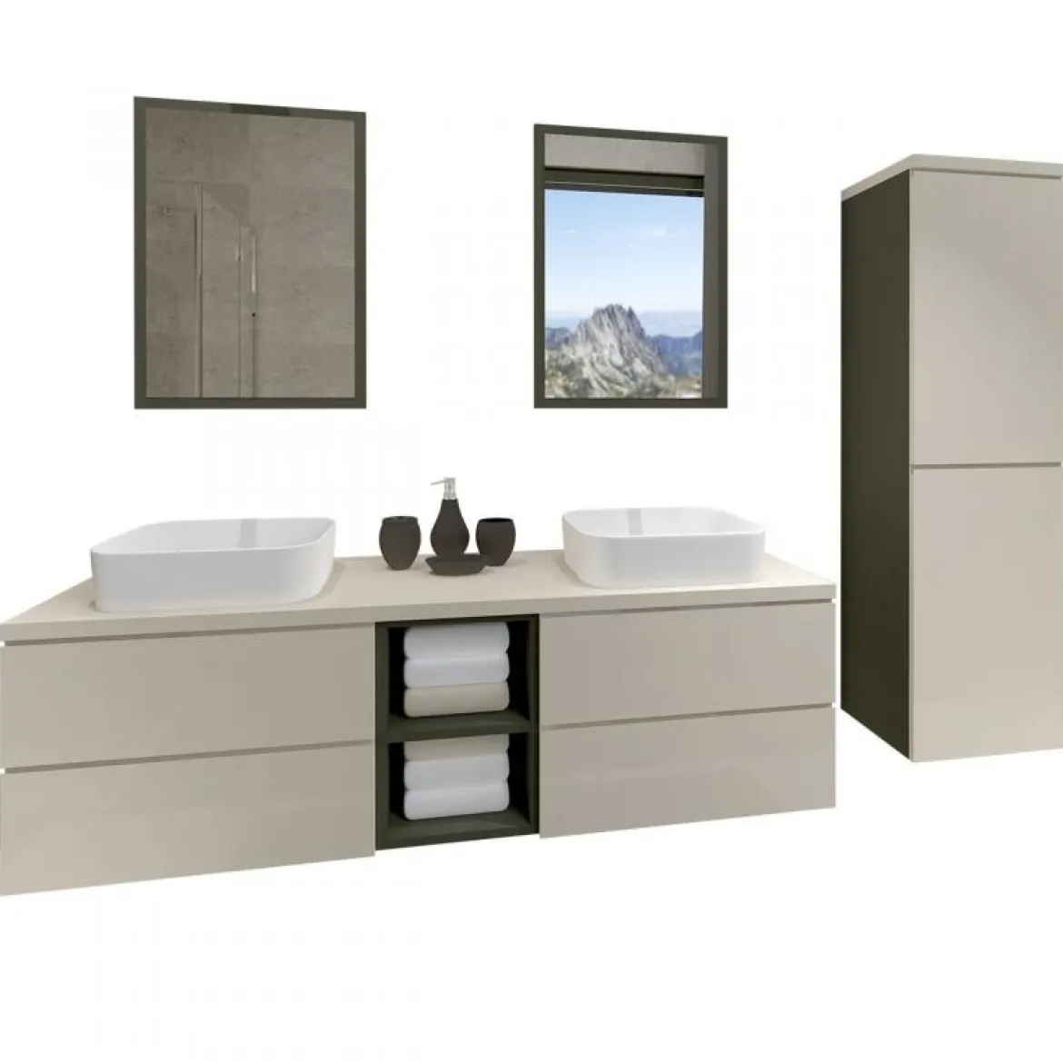 MALAGA SALLE DE BAIN BLANC