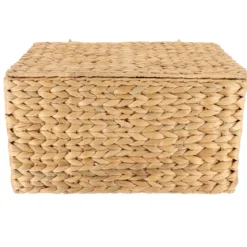 MALLE RECTANGLE JACINTHE 40X30X23CM NATUREL