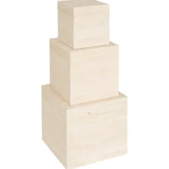 MALLE CARRE TRAVERTIN TINEO TAILLE L