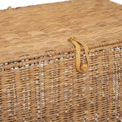 MALLE ROTIN CARMEN NATUREL D.50.5X36X29.5CM