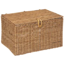 MALLE ROTIN CARMEN NATUREL D.42X30.5X25.5CM