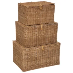 MALLE ROTIN CARMEN NATUREL D.42X30.5X25.5CM
