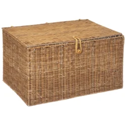 MALLE ROTIN CARMEN NATUREL D.42X30.5X25.5CM