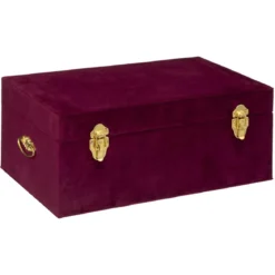 MALLE VELOURS NIGHT RUBIS D.49X29X19.5CM