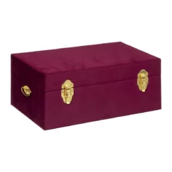 MALLE VELOURS NIGHT RUBIS D.41X24X16.5CM