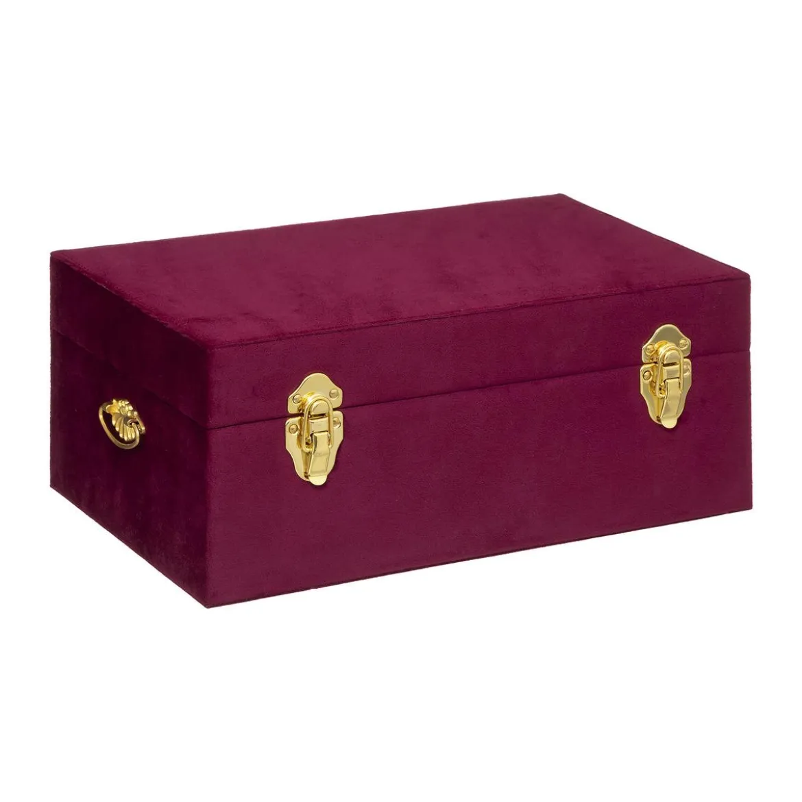 MALLE VELOURS NIGHT RUBIS D.41X24X16.5CM