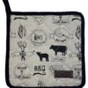 MANIQUE CHEF 20X20CM COTON BARBECUE