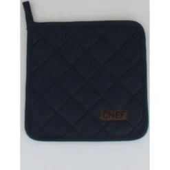 MANIQUE CHEF 20X20CM COTON BLEU
