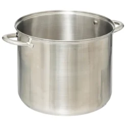 MARMITTE INOX AVCE COUVERCLE VERRE 13L