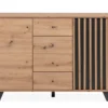 MEDAN COMMODE 2 TIROIRS ANTHRACITE 118X85X40CM