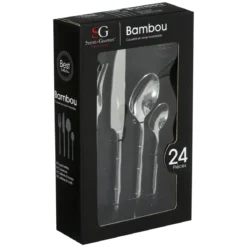 MENAGERE INOX 24 PIECES BAMBOU