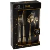 MENAGERE INOX 16 PIECES GOLD