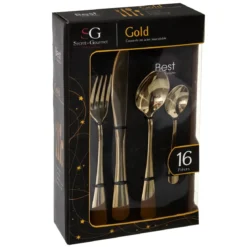 MENAGERE INOX 16 PIECES GOLD