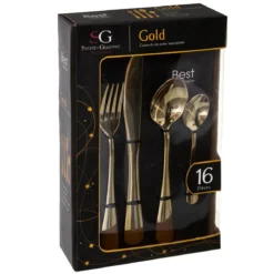 MENAGERE INOX 16 PIECES GOLD