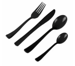MENAGERE 24 PIECES REUTILISABLES NOIR