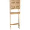 MEUBLE DESSUS WC BAMBOU 2 PORTES ET ETAGERE TRINIDAD