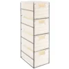 MEUBLE EN METAL 4 TIROIRS EN PAPIER BLANC