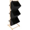 MEUBLE SAPIN 3 PANIERS SUSPENDUS NATUREL NOIR