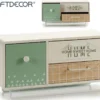 MEUBLE BOIS HORIZONTAL 3 TIROIRS HOME