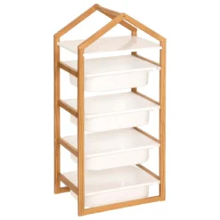 MEUBLE RANGEMENT 3 BACS BAKO BLANC D.43X30X94.5CM