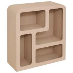 MEUBLES 4 ETAGERES SOLEYA BEIGE D.75X30X85CM