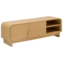 MEUBLE TV 2 PORTES 1 ETAGERE LEE D.140X40X45CM